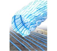 Kanduo Tuyau de Drainage du Sol perforé Tuyau de Drainage Souterrain Flexible, Tube, adapté aux Chantiers Construction/terrains Sport,6m