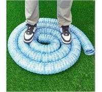 Kanduo Tuyau de Drainage du Sol perforé Tuyau d'évacuation français perméable Flexible, for Chantiers/terrains de Sport, Tuyau perforé et (19m)