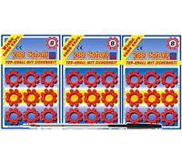 KANDY TOYS Capsules pour BAGUES 8 Shots - 800 Shots - 100 BAGUES - sous Blister Original Edison Giocattoli Plus 1 Stylo sans SST