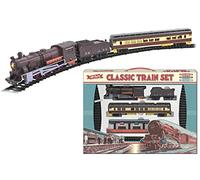 KandyToys Classic SupeRetro Grand Train électrique avec Rails | Fonctionne avec Piles