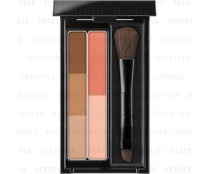 Kanebo - Kate Designing Eyebrow 3D Dual Color EX4 Light Brown x Carrot Orange 14g