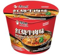 KANG SHI FU - Nouilles Instantanées Bœuf Braisé en Bol - 110 g | Recette classique authentique - bouillon riche et savoureux - prêt en quelques minutes à l'eau chaude