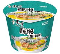 KANG SHI FU - Nouilles instantanées bœuf & poivre de Sichuan vert en bol - (1 x 108 g)