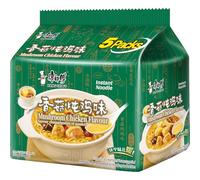 KANG SHI FU - Nouilles instantanées champignon & poulet pack de 5 - (1 x 5 x 100 g)