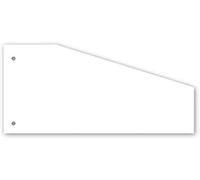 Kangaro 07070-09-TR Bandes de séparation, Papier, Blanc, 235x105 Trapez