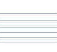 Kangaro 100st Fiche Carte système ligné Bleu 170 x 235 mm