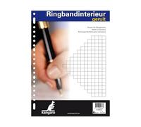 Kangaro 23r Lot de 100 feuilles de classeur à anneaux 10 mm