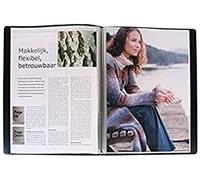 Kangaro A4 PP 20 pochettes noires avec couverture avant