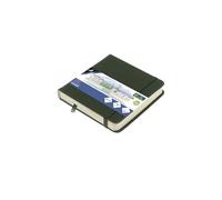 Kangaro Art Carnet de croquis 12 x 12 cm Forest Green PU Couverture rigide 80 feuilles 140 g Papier crème avec élastique et bande élastique