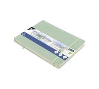 Kangaro Art Carnet de croquis A5 Landscape Menthe Couverture rigide PU 80 feuilles 140 g Papier crème