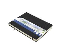 Kangaro Art Carnet de croquis A5 Landscape Noir Couverture rigide PU 80 feuilles 140 g Papier crème