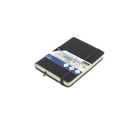 Kangaro Art Carnet de croquis A6 Cold Grey PU Couverture rigide 80 feuilles 140 g Papier crème avec élastique et bande élastique