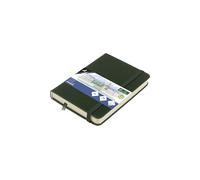 Kangaro Art Carnet de croquis A6 Forest Green PU Couverture rigide 80 feuilles 140 g Papier crème avec élastique et bande élastique