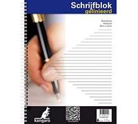 Kangaro Carnet de notes ligné 60 g 100 pages Format A4