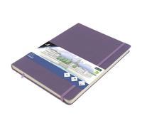 Carnet de croquis Kangaro A4 - Couverture rigide en polyuréthane - 80 feuilles - 140 g - Papier crème - Avec élastique et bande élastique