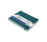 Kangaro Carnet de croquis A5 Motif paysage – Turquoise foncé, couverture rigide, 80 feuilles, 140 g