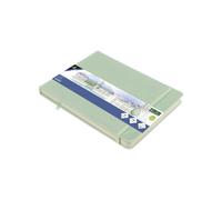 Kangaro Carnet de croquis A5 paysage Couverture rigide PU 80 feuilles 140 g Papier crème Menthe