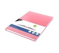 Kangaro Carnet de croquis K-5353 A5 vierge, couverture rigide rose pastel, 80 feuilles 100 g