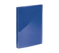 Kangaro Classeur à anneaux - Format A4-2 anneaux - Capacité : 25 mm - Matériau : polypropylène - Couleur : bleu transparent