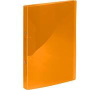 Kangaro Classeur à anneaux Orange transparent (PP, DIN A4, 2 anneaux 16 mm, mécanisme en O, dos 20 mm)