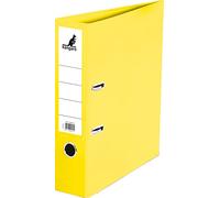 Kangaro Classeur en polypropylène - Dos de 7,5 cm - Format A4 - Jaune - Classeur à anneaux - Classeur à levier