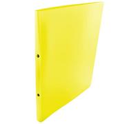 Classeur à anneaux, 2 anneaux, PP, A4, jaune