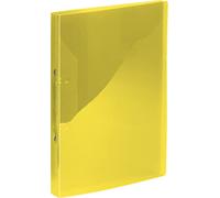 Kangaro Classeur jaune transparent (PP, DIN A4, 2 anneaux 16 mm, mécanisme O, dos 20 mm)