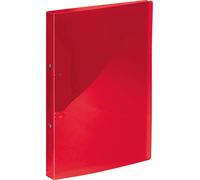 Kangaro Classeur rouge transparent (PP, DIN A4, 2 anneaux 16 mm, dos 20 mm)