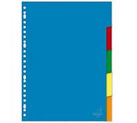 Kangaro Index Lot de 5 onglets vierges en polypropylène 120 microns 23 R. 29,7 x 22,5 x 0,3