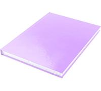 Kangaro K-5355 Carnet de croquis A5 vierge avec couverture rigide Violet pastel 80 feuilles 100 g Papier acide blanc