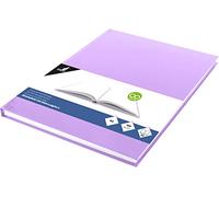 Kangaro KTC K-5354 Carnet de croquis vierge A4 avec couverture rigide Violet pastel 80 feuilles Papier blanc 100 g sans acide