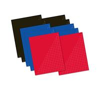 Kangaro Lot de 10 cahiers d'école A5 à 80 feuilles cartographiées 10 mm