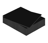 Kangaro Lot de 10 plaques de mousse - Noir - 50 x 70 cm - 10 mm - Pour travaux manuels, présentation, modélisme, passe-partout