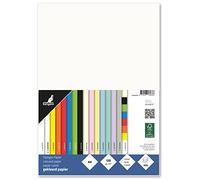 Kangaro Lot de 100 feuilles de papier à lettre blanc crème DIN A4-120 g/m² FSC mix - Papier à lettre DIY - 29,7 x 21 x 1,5 cm