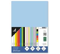 Kangaro Lot de 100 feuilles de papier à lettre bleu pastel DIN A4 120 g/m² FSC mix - Papier à lettre - Papier de bricolage