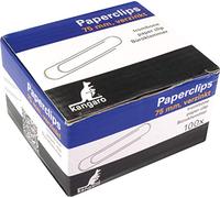 Kangaro Lot de 100 pinces à courrier rondes 75 mm