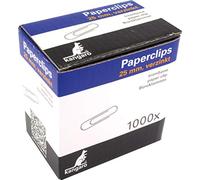 Kangaro Lot de 1000 pinces à courrier rondes en acier galvanisé 25 mm