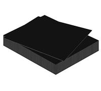 Kangaro Lot de 15 plaques de mousse - Noir - 50 x 70 cm - 3 mm - Pour travaux manuels, présentation, modélisme, passe-partout