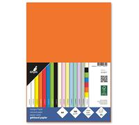 kangaro - Lot de 50 feuilles de papier à lettre orange - Format A4-160 g/m² - FSC mix - Papier à lettre - Papier de bricolage - K-0039-055 - 29,7 x 21 x 1 cm
