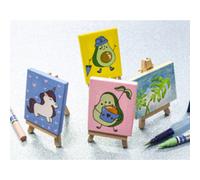 KANGARO Mini-chevalet incl. châssis entoilé, en présentoir