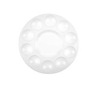 Palette de peinture, plastique, rond, 170 mm, blanc