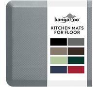 KANGAROO Tapis épais ergonomique anti-fatigue pour sol de cuisine, bureau debout, dessus imperméable et résistant aux rayures, tapis en mousse rembourré pour un confort tout au long de la journée,