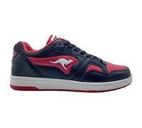 KangaROOS Baskets K-Slam Point Unisexes, Noir de Jais Rouge, 45 EU