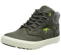 KangaROOS Baskets KAVU X pour Femme, Gris Acier/Citron Vert, 36 EU
