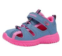 KangaROOS Baskets Ki-Rock Lite Ev unisexes pour enfant, Midnight Blue Daisy Pink Oc, 25 EU