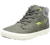KangaROOS KAVU X Basket, Gris Acier/Citron Vert, 29 EU