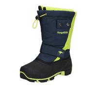 KangaROOS Kanga Bean II Kinderschuhe Jungen Stiefel Klett Stiefel Blau Freizeit, Pointure:EUR 28