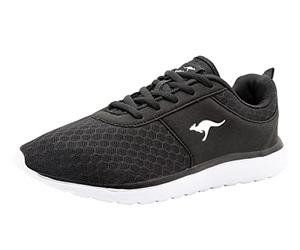 KangaROOS Bumpy Low-Top Sneakers Unisex Kids', Black (Jet Black 5001), 4 UK