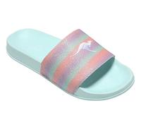 KangaROOS Femme K-Slide Shine Claquettes, Menthe Arc-en-Ciel, 35 EU