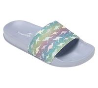 KangaROOS Femme K-Slide Shine Sandale, Midnight Blue Animal, 38 EU